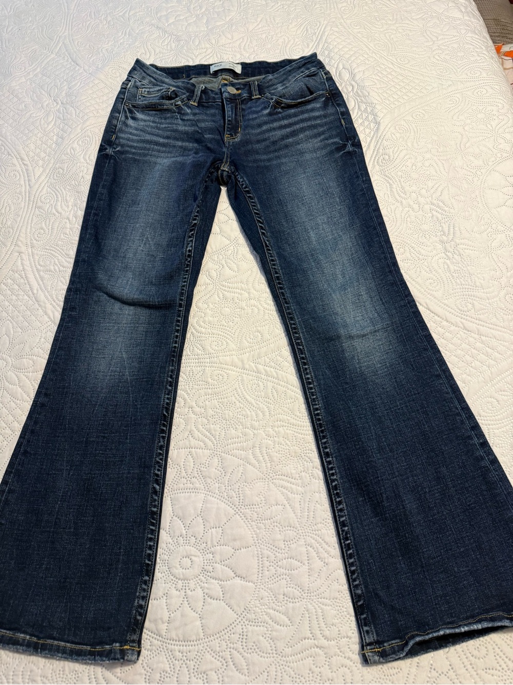 BKE Women's Dark Blue Flare Jeans
